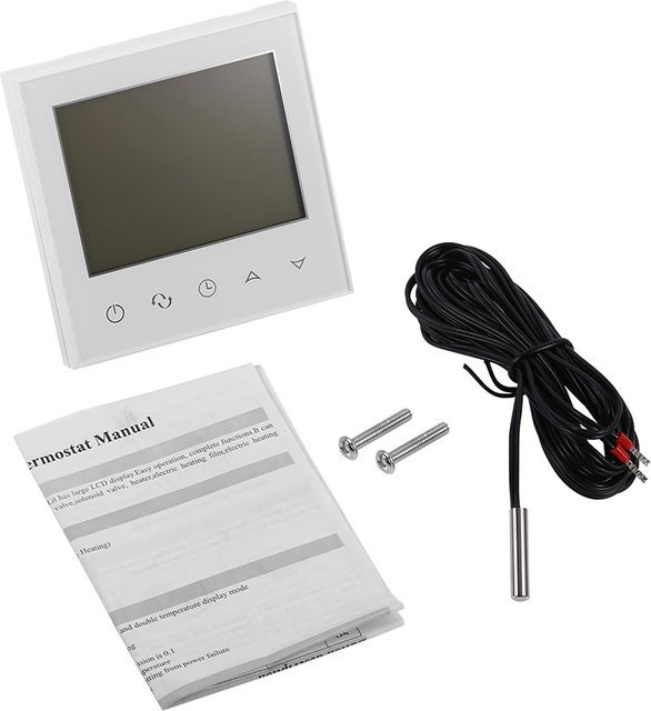 KONNWEI Digitaler Programmierbarer Thermostat mit LCD-Touchscreen in Weiß - Bild 1