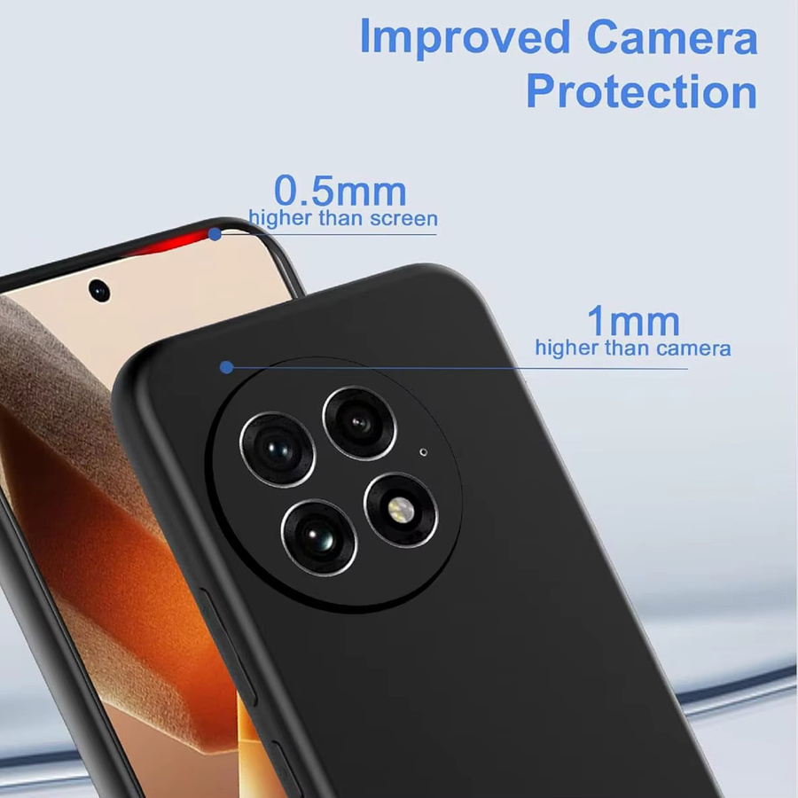 Flexible Silikon TPU Schutzhülle für OnePlus 13, 13R, 12 und 12R in Blau oder Schwarz - Bild 3