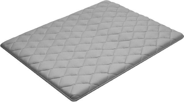 Buying Solutions, MB Japanische Tatami-Matte Queensize, faltbare Futon-Matratze in Grau mit Aufbewahrungstasche und Befestigung, 9-lagige Bodenmatte, B/T/H: 152,4 x 203,2 x 4,33 cm - Bild 1