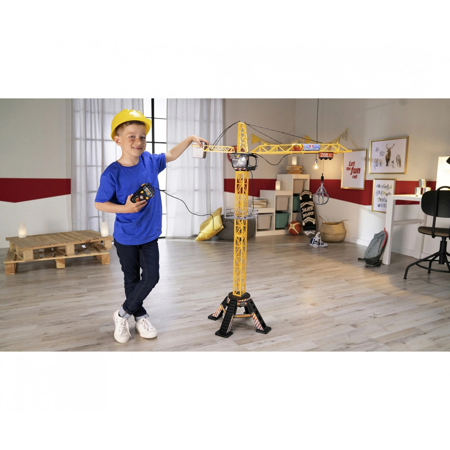 Dickie Toys Mega Crane Baukran Spielfahrzeug ab 3 Jahren - Bild 3