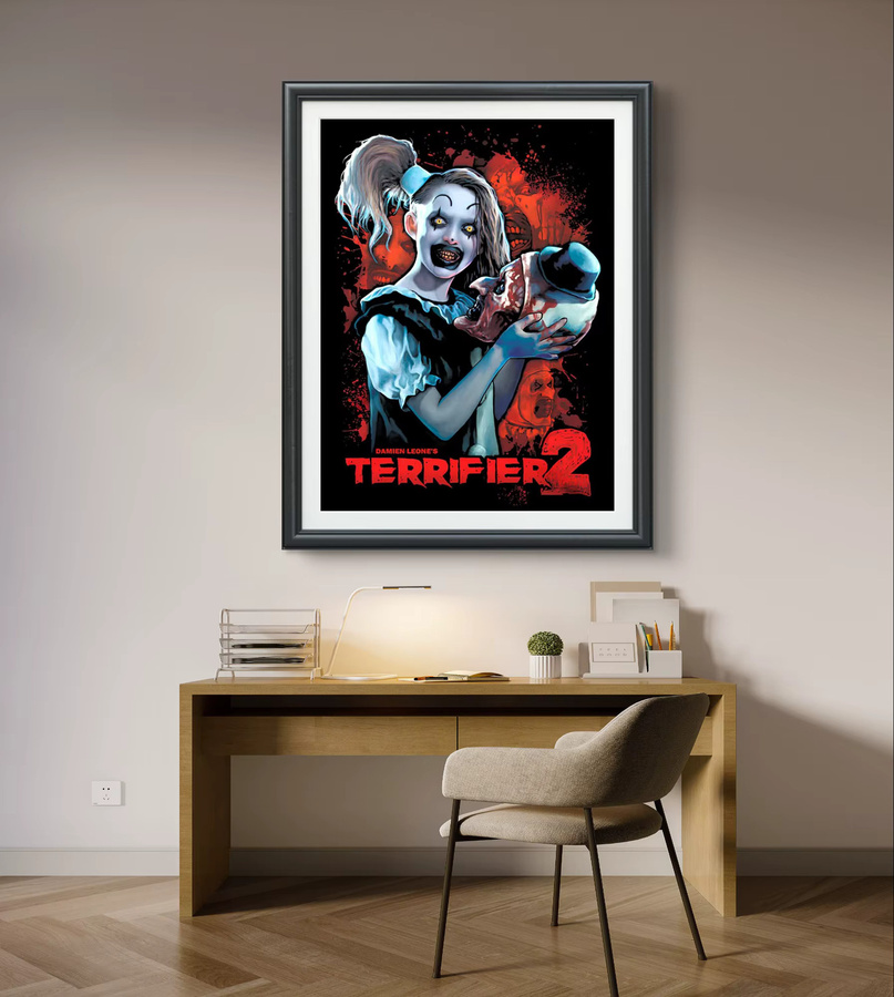KAYOU Diamantmalerei Terrifier Horror Clown DIY Mosaik Stickerei Wanddeko - Bild 1