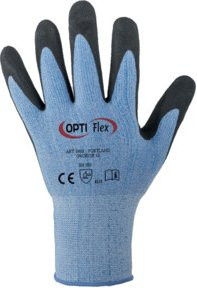 Feldtmann Opti Flex Handschuh Liquimate Nitril Grösse 9 in Grau Schwarz oder Blau - Bild 1