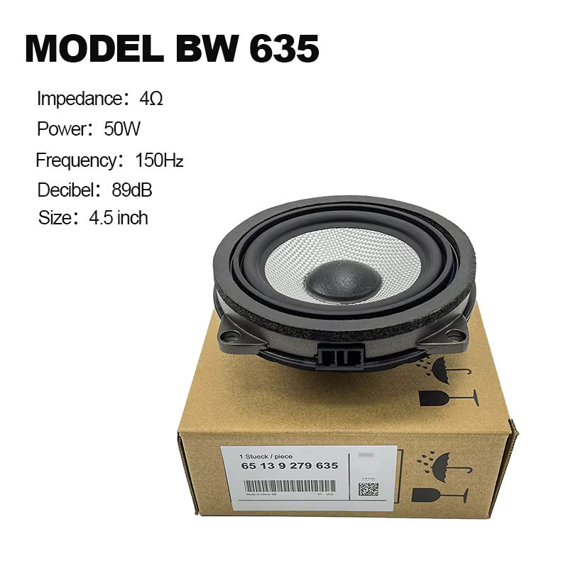 ALOONGACARR 4,5-Zoll-Türlautsprecher Plug-and-Play in Schwarz für BMW 1er 2er 3er 4er 5er X1 X2 X3 Serie (F20 F21 F22 F30 F31 F32 F34 G20 G30 G01 G05) - Bild 2