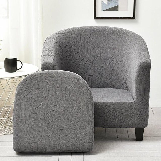 2-teiliger Sesselüberzug aus Jacquard-Stretch für Ohrensessel und Wohnzimmermöbel von Household supplies MH - Bild 1