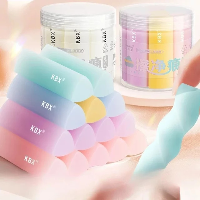 Gelee-Radiergummi in Weiß und Multicolour für saubere Markierungen und weiches Radieren - Bild 1