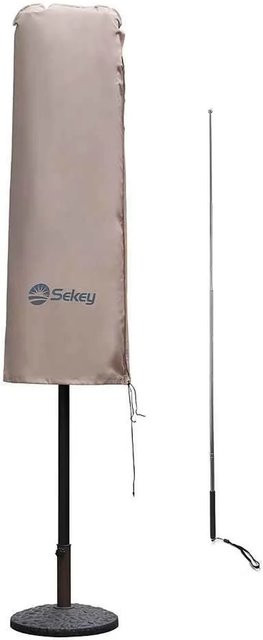 Sekey Sonnenschirm Schutzhülle aus wasserdichtem Polyester für Doppelsonnenschirm in Taupe/Beige - Bild 1