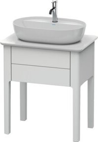 Duravit Waschtischunterschrank Luv in Weiß Matt, stehend, B/T/H: 63,8 x 45 x 74,3 cm - Bild 1