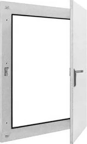 Hager Tür aus Stahl in Weiß, B/H: 79,5 x 119,5 cm - Bild 1