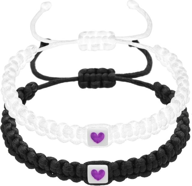 Rinhoo Armbänder, Herz Charme, Harz, Bunt, Unisex - Bild 1