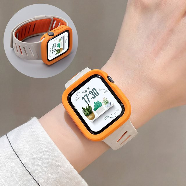 OAKCHARM Uhrenarmband Silikon, Candy TPU Hülle für Apple Watch - Bild 1