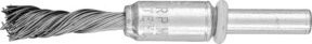 PFERD TOOLS SINGLETWIST Pinselbürste gezopft PBGS in Silber, Durchmesser: 10 mm, Schaft-Durchmesser: 6 mm, Draht-Durchmesser: 0,35 mm - Bild 1