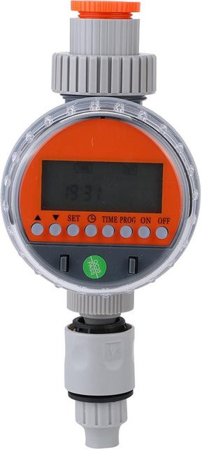 Intelligenter automatischer Bewässerungstimer G1 1/4 DN32 batteriebetrieben in Schwarz - Bild 1