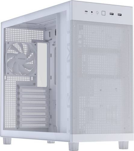 Asus PRIME AP303 TG ATX Tower-Gehäuse in Weiß mit USB-C - Bild 1