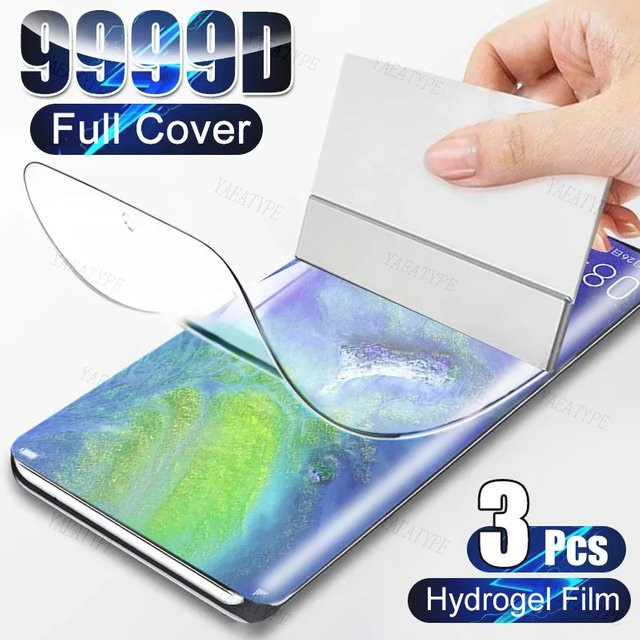 3er Pack Hydrogel Display Schutzfolien für Samsung Galaxy Modelle S24 FE, M55s, M35, A16, Z Flip6, F14, M15 5G, Prime, A06, F05, M05 in Transparent - Bild 1