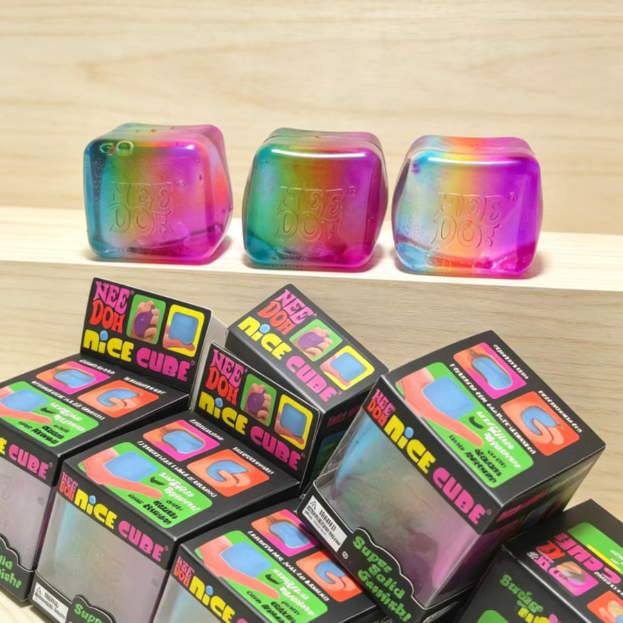 Schylling NeeDoh Regenbogen-Würfel Squishy Fidget-Spielzeug - Bild 3