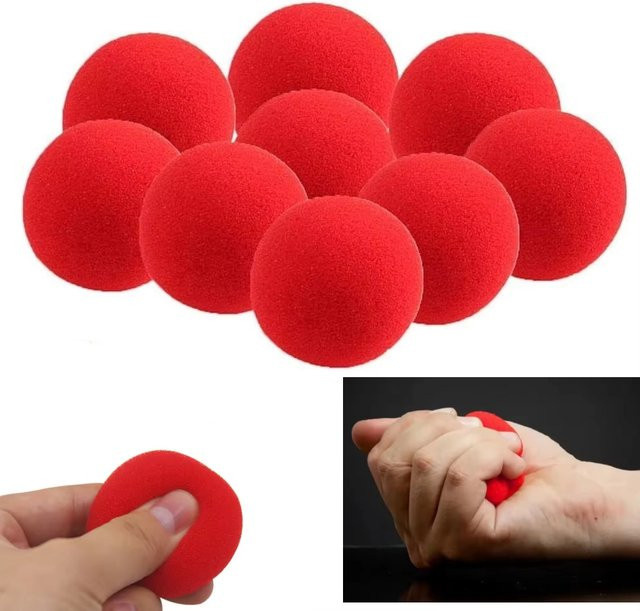 Meade Weiche Schwamm-Zauberbälle, Zauber-Requisiten, 6-teiliges Set - Bild 1