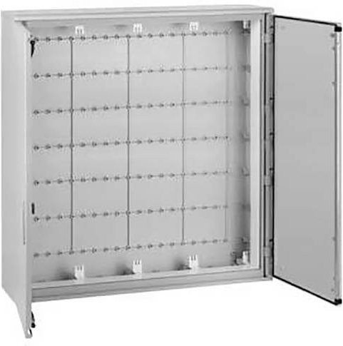 Hager Wandschrank Verteilungskasten aus Kunststoff in Lichtgrau B: 110,0 cm, H: 115,0 cm, T: 30,0 cm - Bild 1