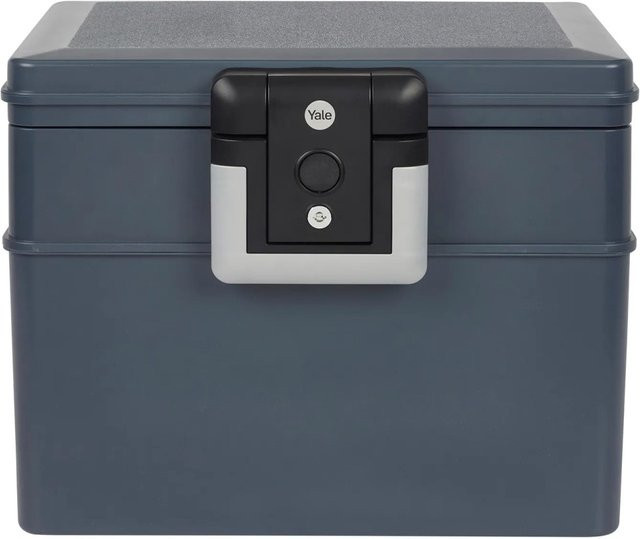 Yale Feuer- und Wasserschutz-Safe YFWC/329/KB1 mit Schlüsselschloss, 16,5 l, Schwarz-Grau - Bild 1