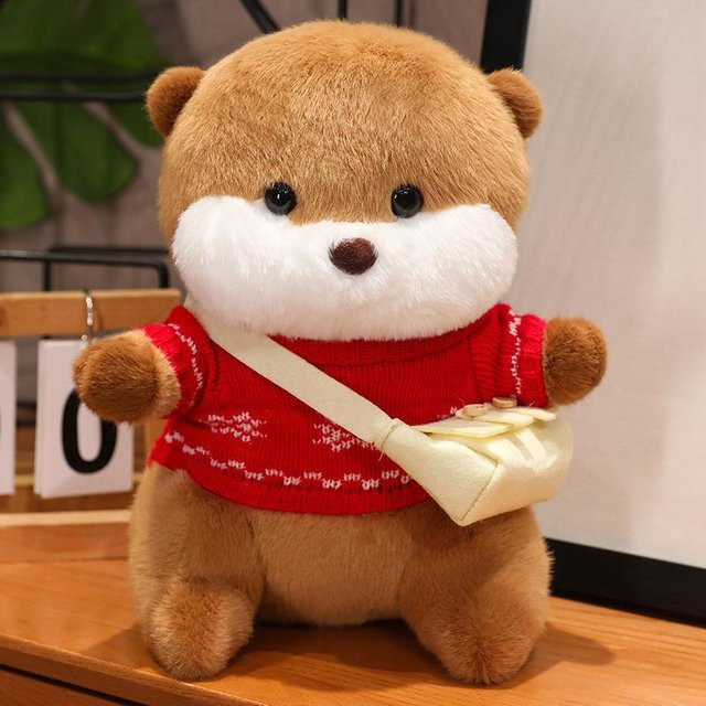 Kidsly Otter Plüschpuppe mit Pullover, Plüschtier, ab 14 Jahren - Bild 1