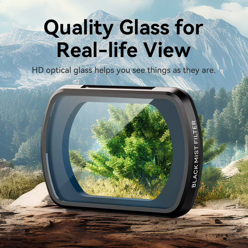 Ulanzi PK-01 Nebelfilter aus optischem Glas in Schwarz für DJI Osmo Pocket 3 - Bild 5