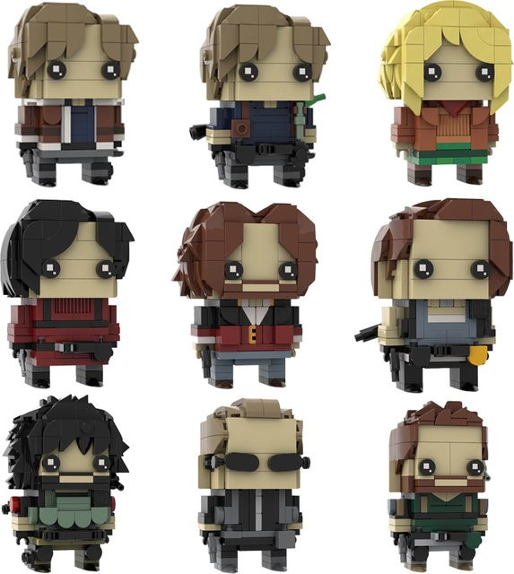 Mymocs Ideas Biohazard-MOC Residenten-Krisen-Film-Actionfiguren Bricks Headz Desktop-Ornament, Bausteine Spielzeug - Bild 1