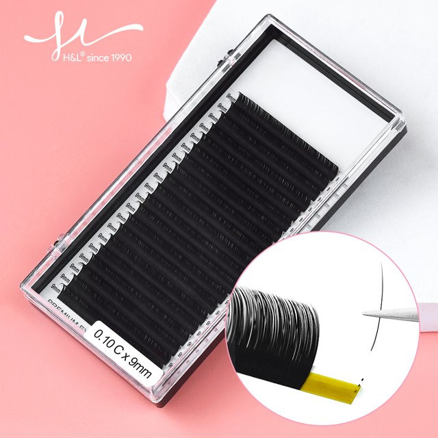 H&L SINCE 1990 Einzelwimpern, pure black, 20 Reihen - Bild 1