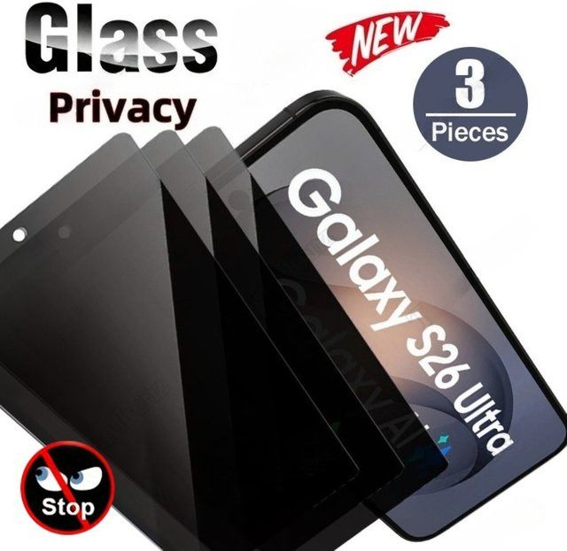 3 Stück MLHJ Anti-Spionage Panzerglas Displayschutz für Samsung Galaxy S25, transparent - Bild 1