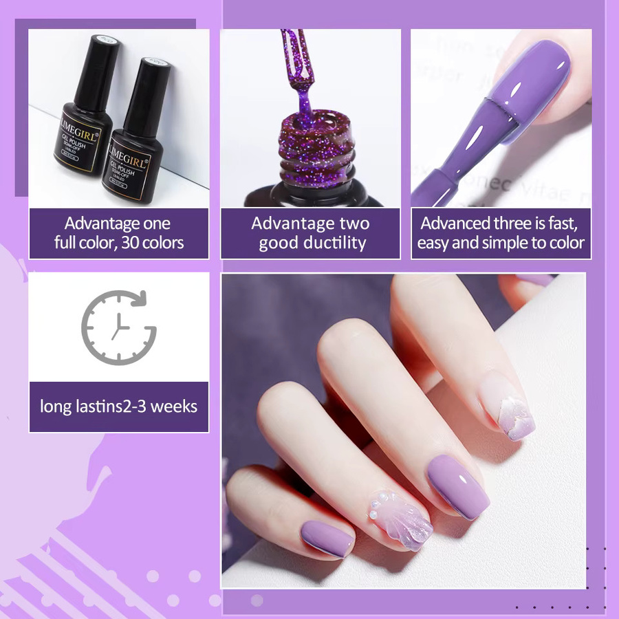 Limegirl Quick Extension Gel Nagellack Kit, Glänzend - Bild 2