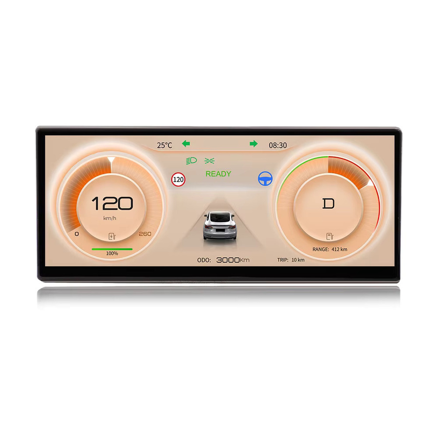 Vjoycar Smart Display für Tesla Model 3 und Model Y mit 9 Zoll Digital HUD Dashboard, CarPlay und Android Auto, Schwarz - Bild 7