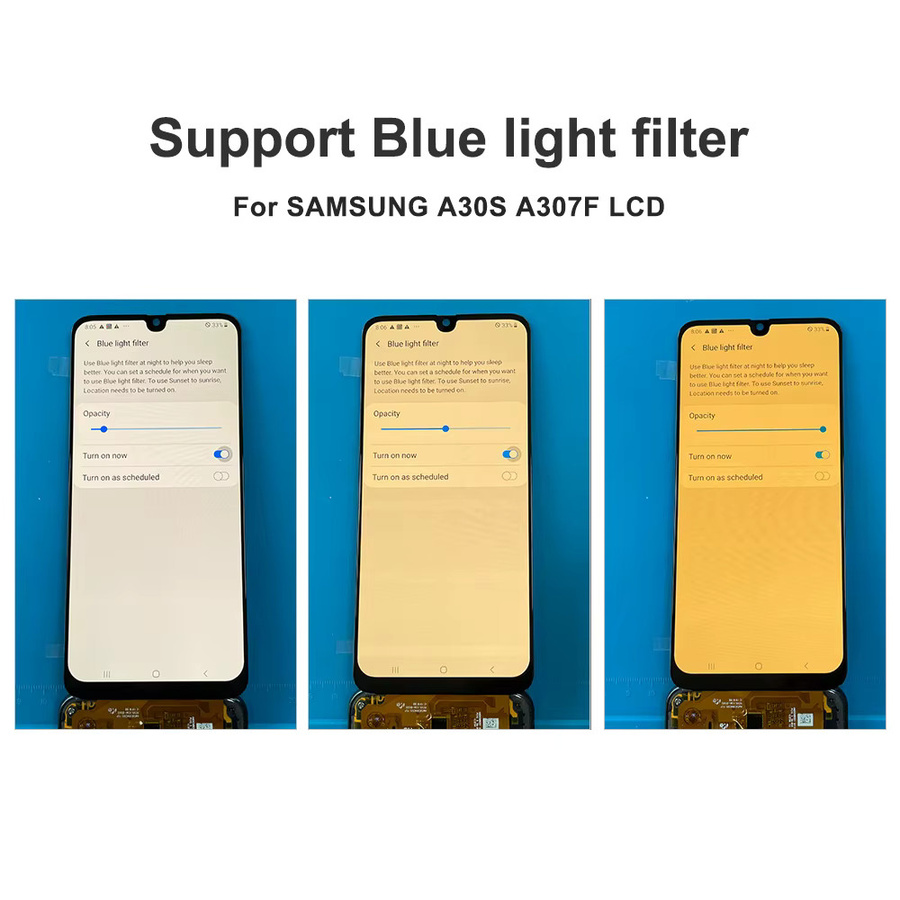 Samsung AMOLED LCD Display mit Touchscreen Digitizer Montage für Samsung A30s A307F A307G A307YN in Schwarz - Bild 3
