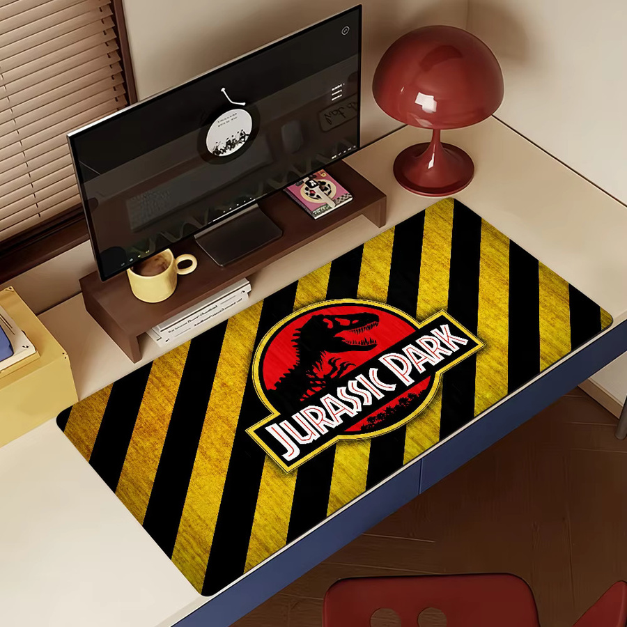 J-Jurassic P-Park Mauspad XXL Schreibtischunterlage in Multicolour mit rutschfester Kante für PC und Laptop - Bild 4