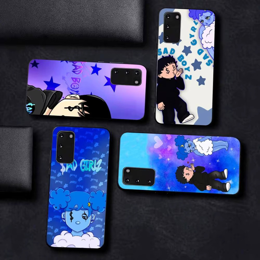 J-Junior H Sad Girl Handyhülle für Samsung Galaxy S24 Ultra, S23, S22, S21, S20, S24 FE, S20 Lite, S22 Ultra 5G in Multicolour - Bild 3