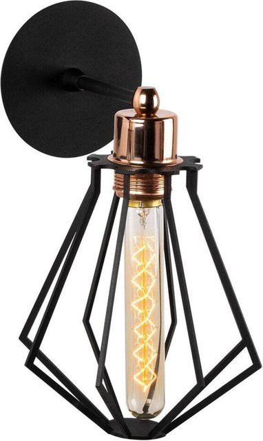 Opviq Wandleuchte Oylat in Bronze und Schwarz aus Metall mit E27 Fassung, B/H/T: 18 x 30 x 18 cm - Bild 1