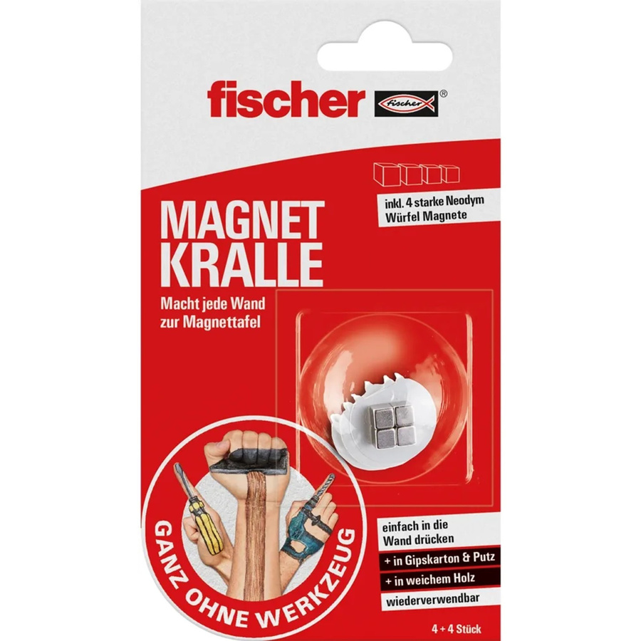 Fischer GOW Magnetkralle, 4 Stück - Bild 3