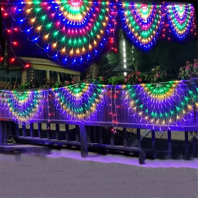 RGB LED Netzlicht 3m Multicolour für Outdoor und Innenbereich, ideal als Fenster- oder Vorhangbeleuchtung für Weihnachten und Neujahr - Bild 1