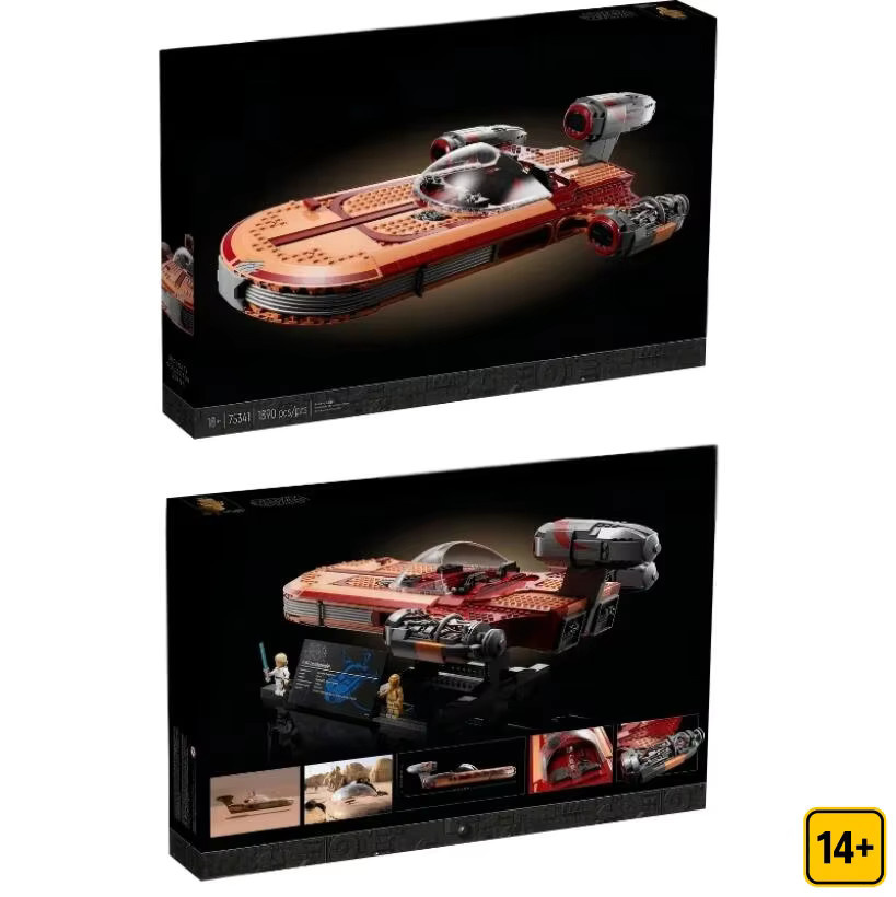 Hot Toys Star Wars Luke Skywalkers Landspeeder, Fahrzeug, 1890 Teile - Bild 5