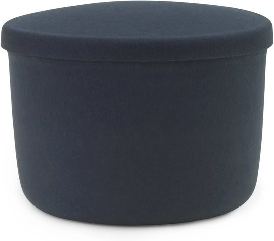Normann Copenhagen Hide Storage Pouf aus PET-Filz in Blau mit abnehmbarem Bezug - Bild 1