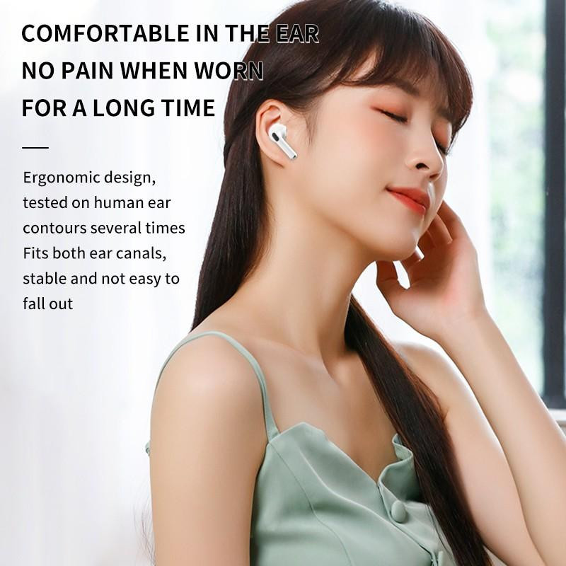 Pro4 TWS Bluetooth Headset mit LED Digital Display, wasserfeste HiFi drahtlose Sport Kopfhörer in Weiß - Bild 3
