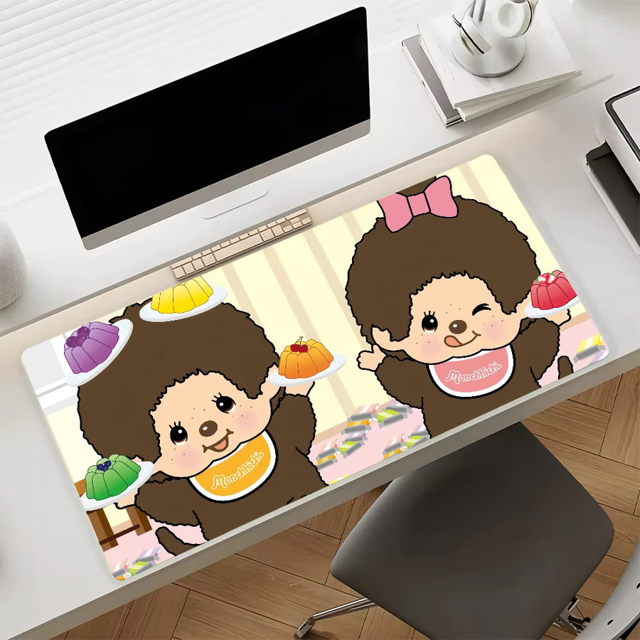 Cartoon M-Monchhichi-S Mauspad rutschfeste Gamer-Computermatte in Multicolour für Schreibtisch und Laptop - Bild 6