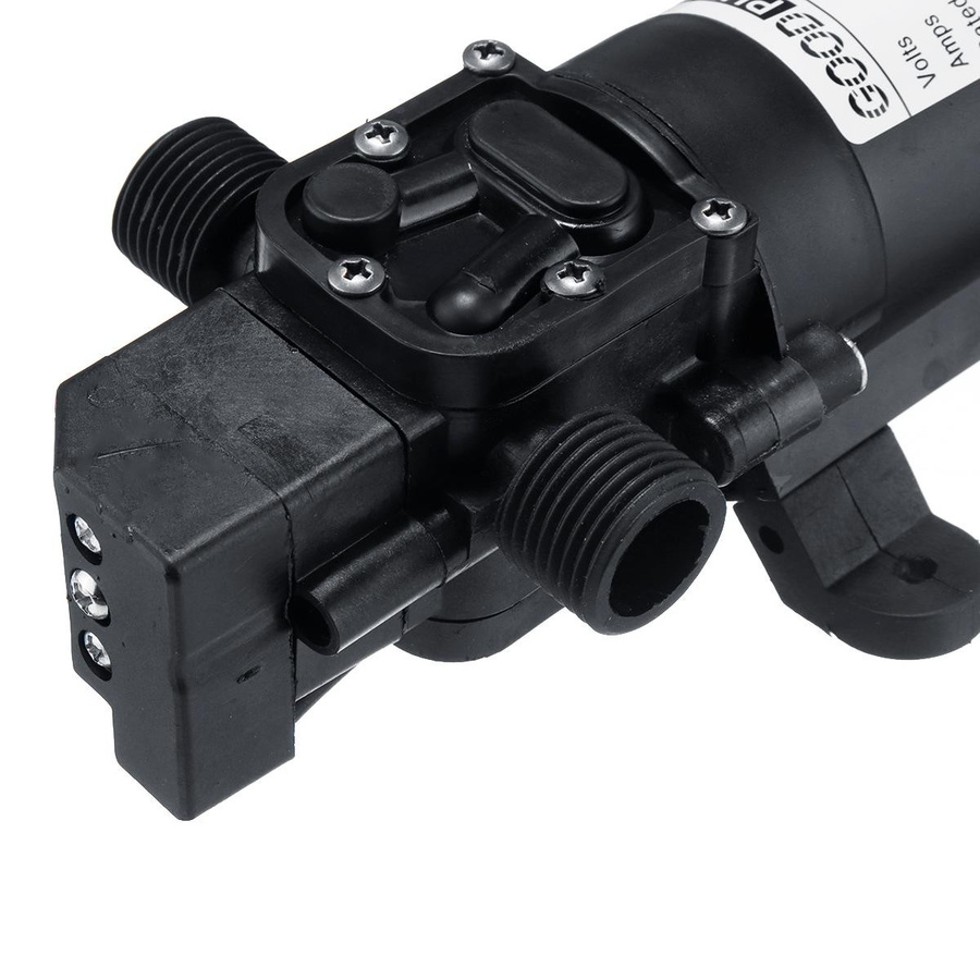 CosyHome 12V Hochdruck Automatische Membran Wasserpumpe Selbstansaugende Pumpe in Schwarz für Garten und Van - Bild 4
