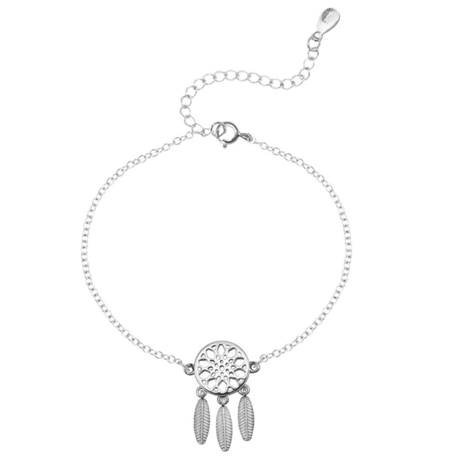 GaGa-Duck Armband, 925 Silber, Traumfänger mit Federn, Damen, ethnischen Stil - Bild 5