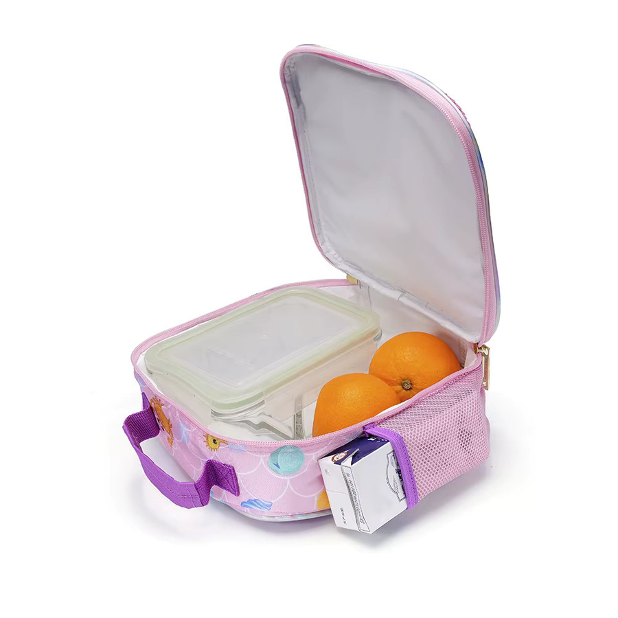 BLING BABIES Kinder-Lunchbox Snackbox mit doppelseitigem Rosa Meerjungfrau-Pailletten-Design, Breite: 22,0 cm, Tiefe: 24,0 cm, Höhe: 22,0 cm - Bild 2