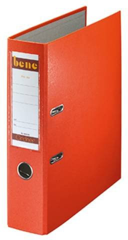 Bene Hebelordner DIN A4 in Orange mit 2 Bügeln, Rückenbreite: 80 mm - Bild 1