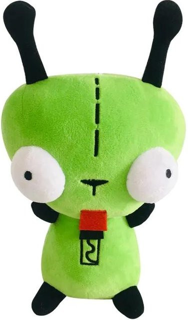 Alien ET 3D Augen Grüner Eindringling ZIM GIR Hund Plüschfigur, grün, 20 cm - Bild 1