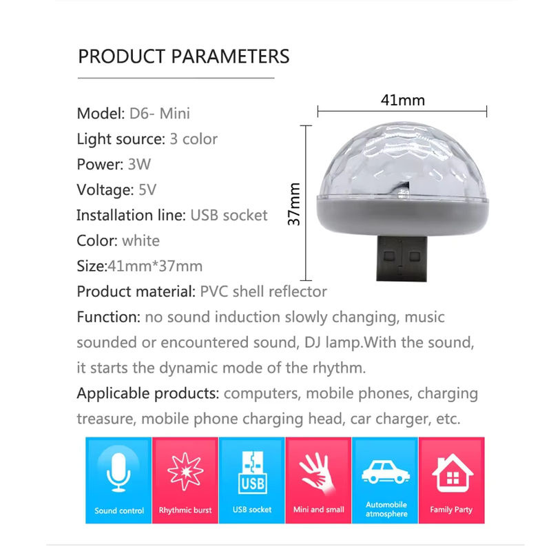 Stonego RGB LED USB Auto Innenbeleuchtung Kit in Mehrfarbig für Party und Atmosphäre - Bild 4