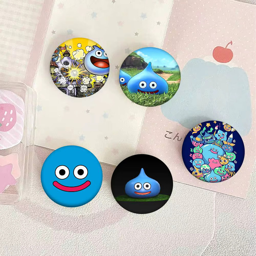 Mesuca Brosche, Rocket Slime, Emaille-Pin, rund - Bild 5
