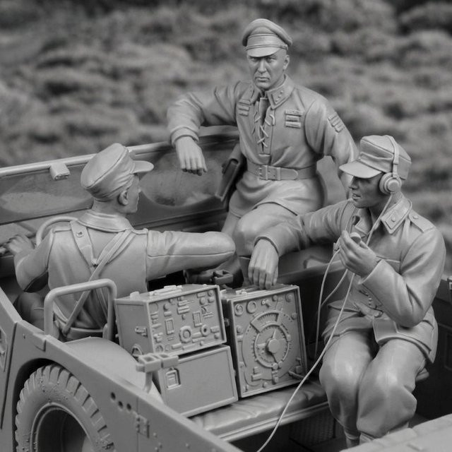 BAANFU Militärische Soldaten, Resin-Figurenmodellbausatz, 1:35, Einzelfigur - Bild 1