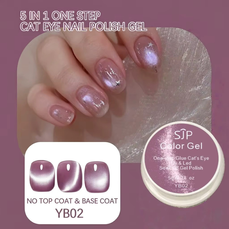 SJP One Step Cat Eye Gel-Nagellack, 5 g, schimmernd - Bild 1