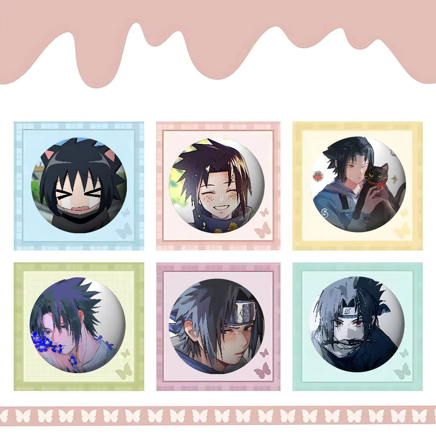 Anstecknadel Naruto Uchihas Sasuke Abzeichen, Metall, Unisex - Bild 5