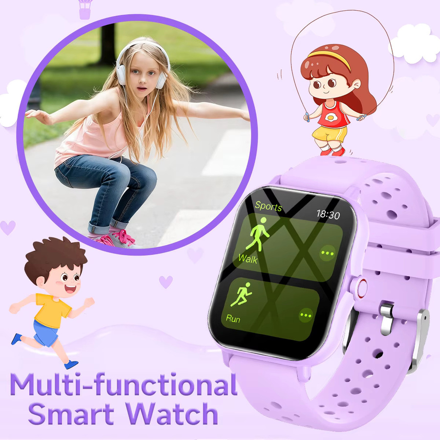 SIMSONLAB Smartwatch mit 1,83 Zoll HD-Bildschirm, Bluetooth Anruf, Wasserdicht, Schrittzähler und Schlafüberwachung, Schwarz, Unisex - Bild 4